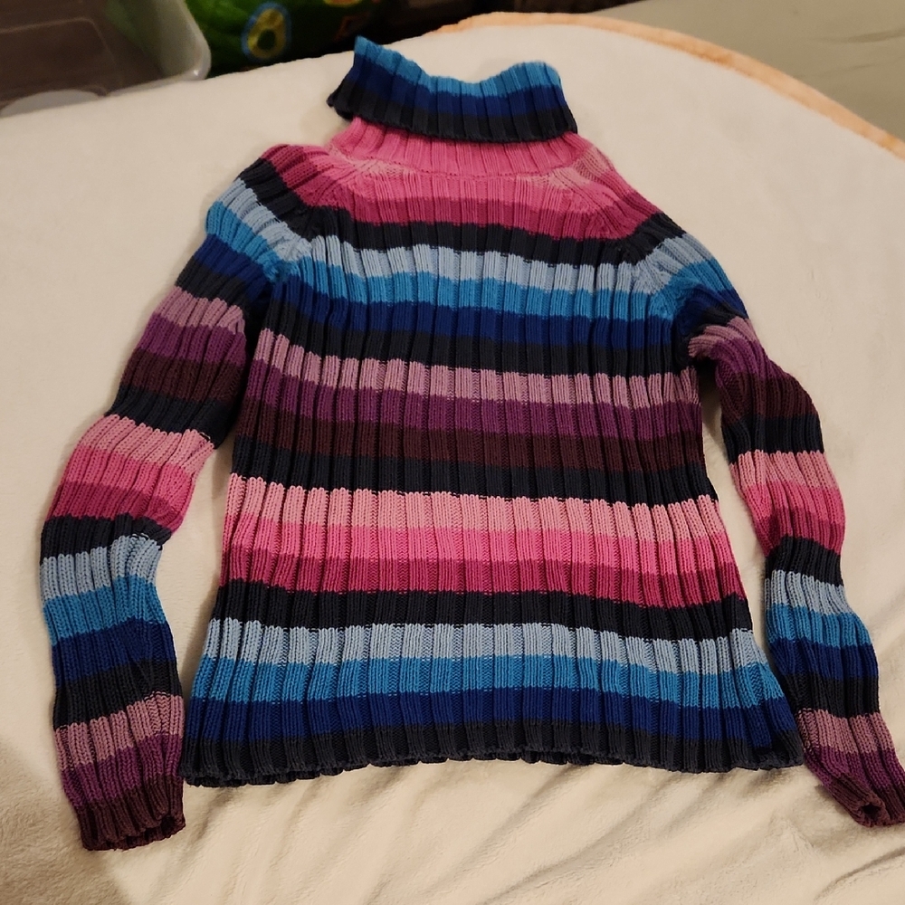 St. John's Bay Vibrant Striped Turtleneck Sweater